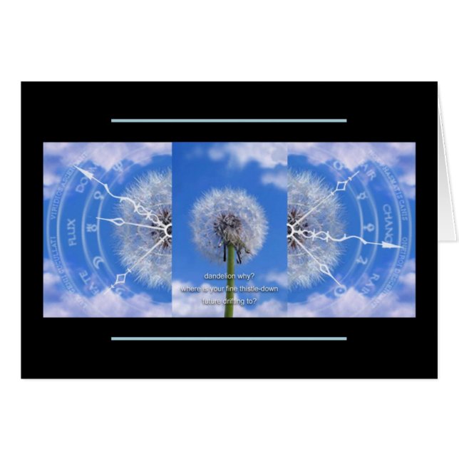 Dandelions card (Front Horizontal)