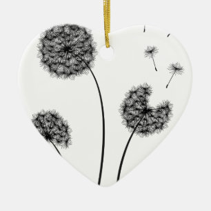 Dandelions Ceramic Tree Decoration