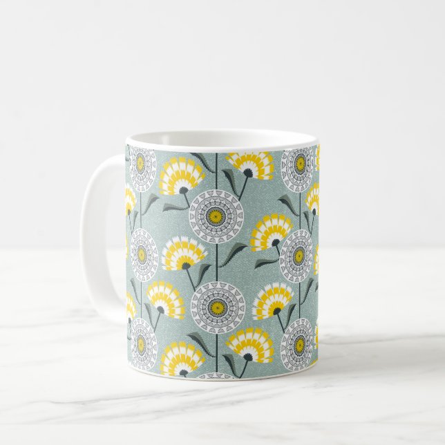 Dandelions field coffee mug (Front Left)
