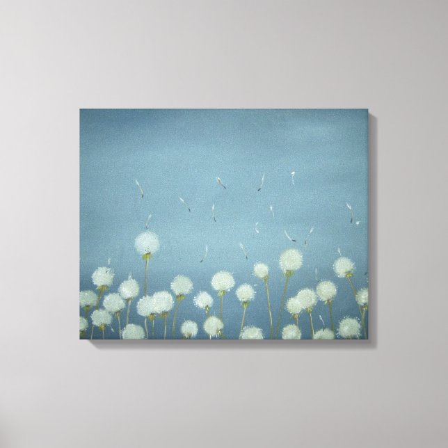 Dandelions Going To Seed - Wall Hanging!!! Canvas Print (Front)