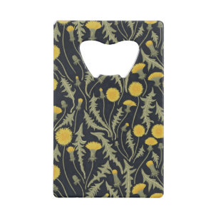 Dandelions, green, yellow and black