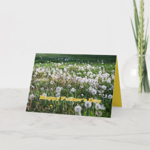 Dandelions Happy Father's Day Humour Card