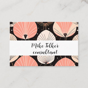 Dandelions -Mid-century- Retro Modern Design Business Card