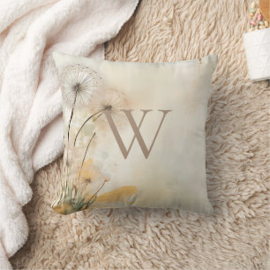 Dandelions Monogram Cushion