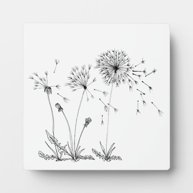 Dandelions Plaque (Front)
