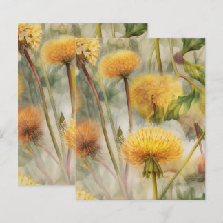 Dandelions Scrapbook Paper