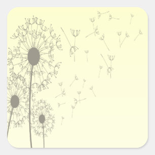 Dandelions Square Sticker