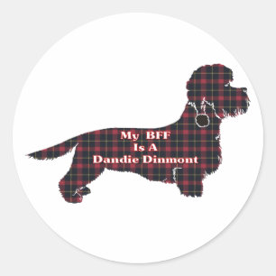 Dandie Dinmont Terrier BFF Sticker