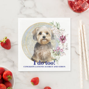 Dandie Dinmont Terrier Dog Wedding Napkins
