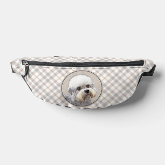 Dandie Dinmont Terrier Painting Original Dog Art Bum Bags