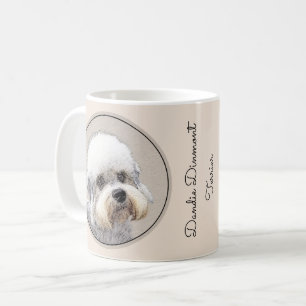 Dandie Dinmont Terrier Painting Original Dog Art Coffee Mug