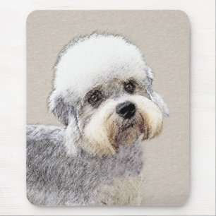 Dandie Dinmont Terrier Painting Original Dog Art Mouse Mat