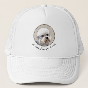 Dandie Dinmont Terrier Painting Original Dog Art Trucker Hat