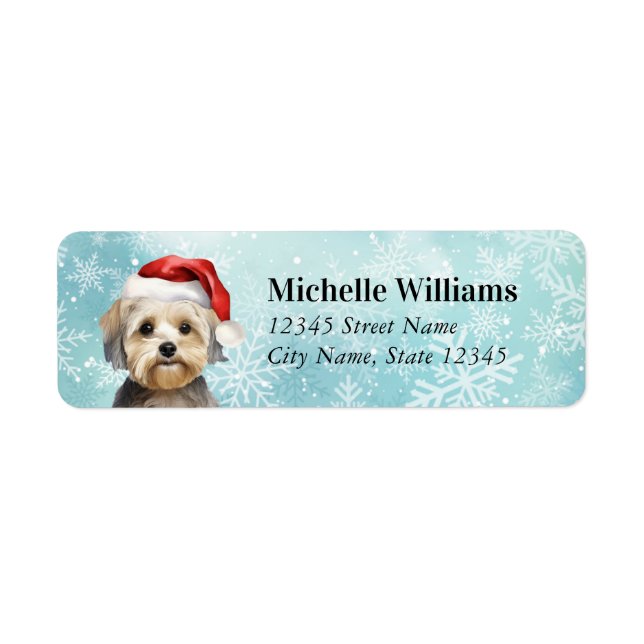 Dandie Dinmont Terrier Return Address Labels (Front)