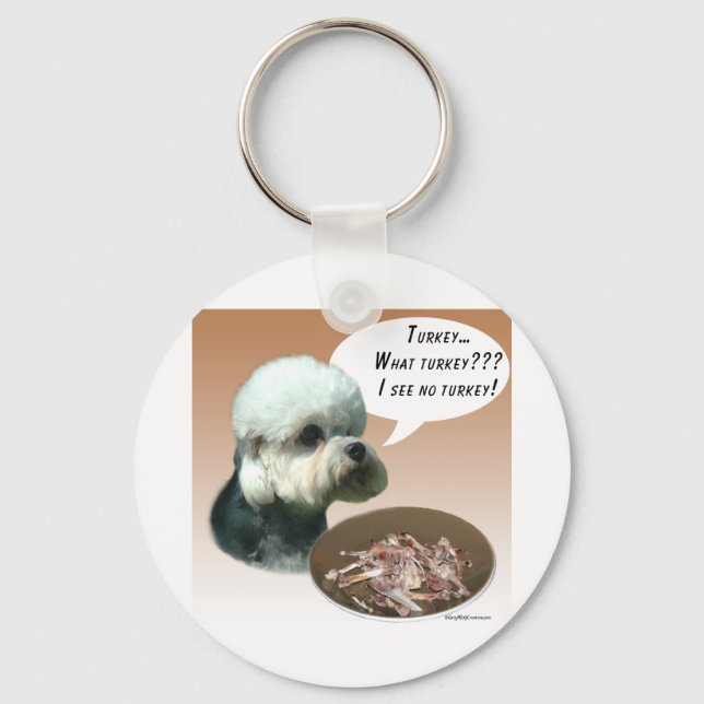 Dandie Dinmont Terrier Turkey Key Ring (Front)