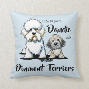 Dandie Dinmont Terriers Cushion