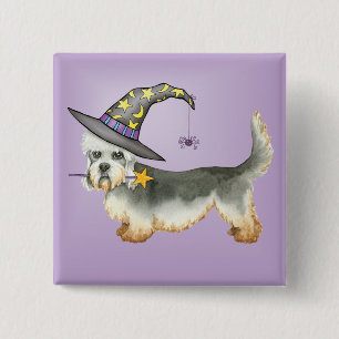 Dandie Witch 15 Cm Square Badge