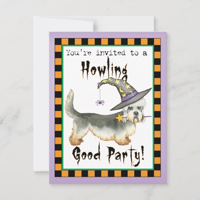 Dandie Witch Invitation (Front)