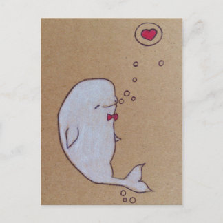 dandy beluga postcard