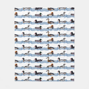 Dandy Ducks Fleece Blanket (choose colour)