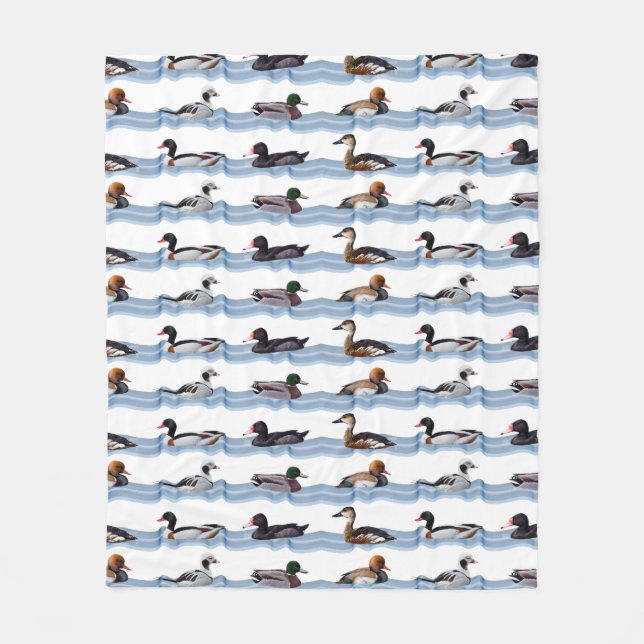 Dandy Ducks Fleece Blanket (choose colour) (Front)