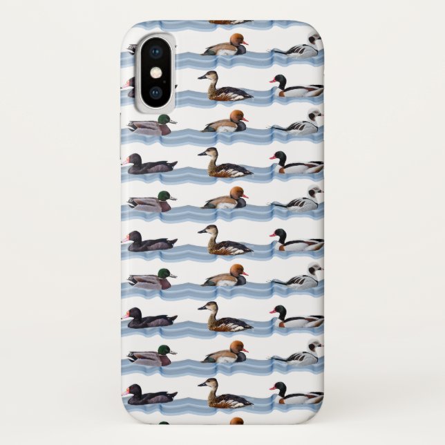 Dandy Ducks iPhone X Case (choose colour) (Back)