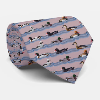 Dandy Ducks Tie Double Sided Print (Dusty Pink)