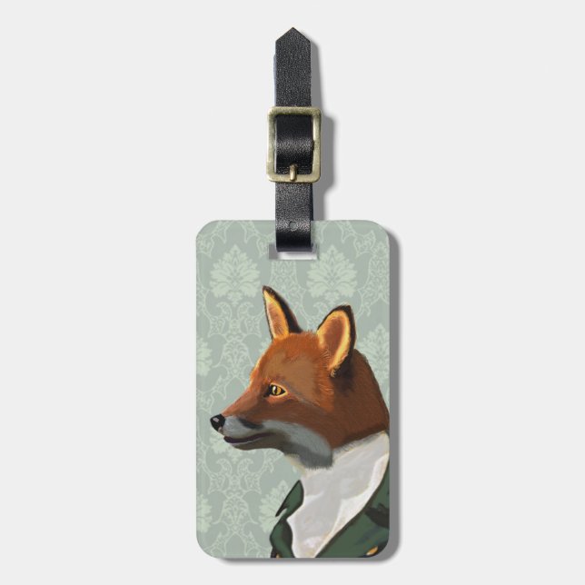 Dandy Fox Portrait 2 Luggage Tag (Front Vertical)