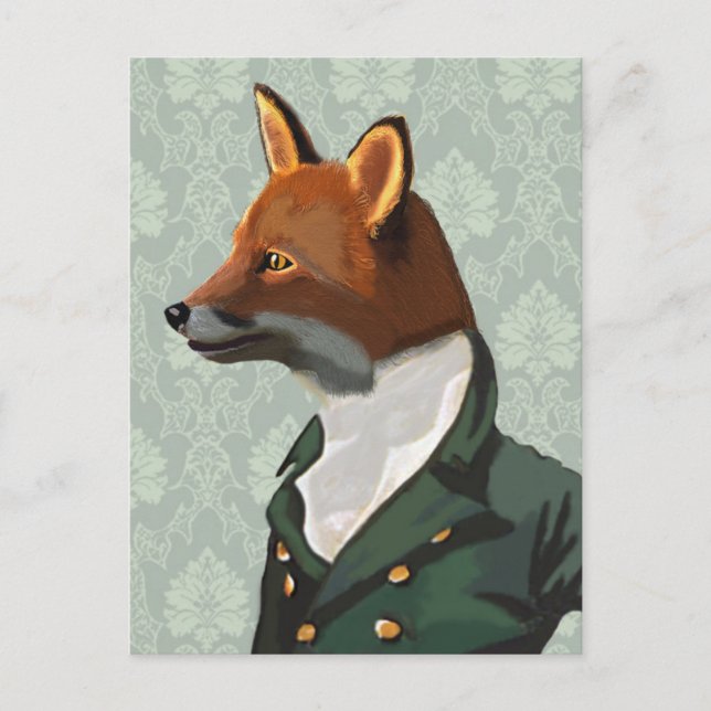 Dandy Fox Portrait 2 Postcard (Front)