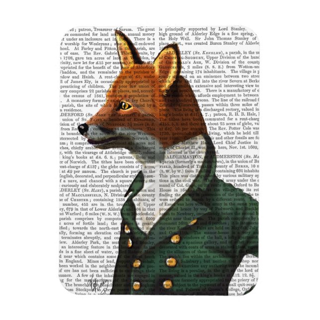 Dandy Fox Portrait Magnet (Vertical)