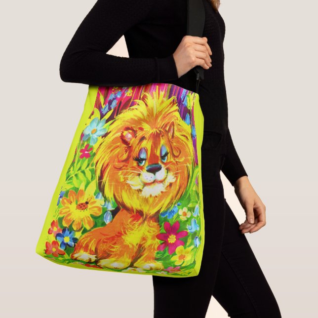 dandy lion print crossbody bag (Close Up)