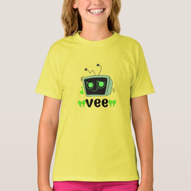 Dandy's World Vee Costume – Fun Character Tee  (Front)