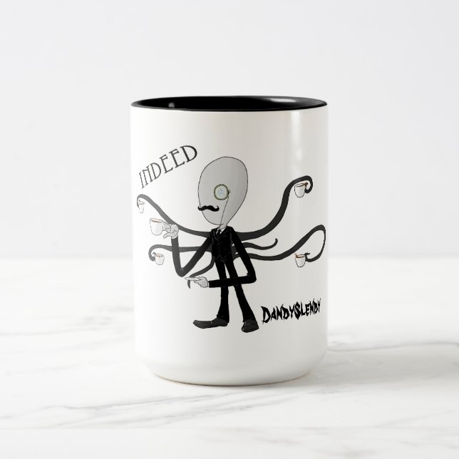 DandySlendy - Slenderman drinks tea mug (Center)