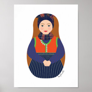 Dane, Rømø Matryoshka Poster