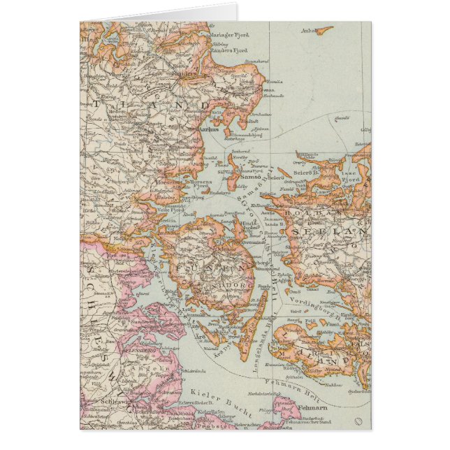 Danemark - Denmark Map (Front)
