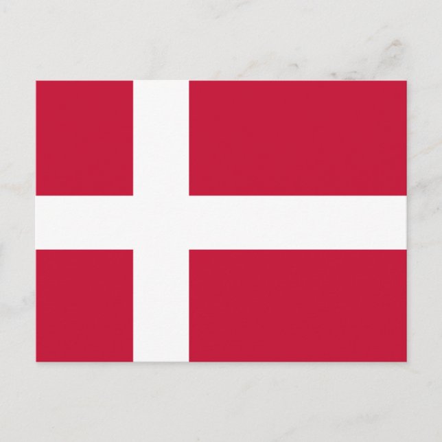 Dänemark Flagge Postcard (Front)