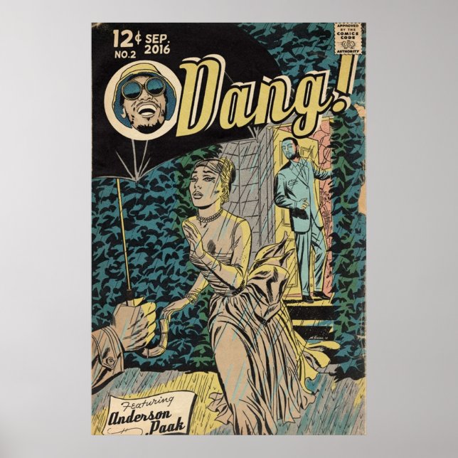 Dang Hip Hop Comic Book Art Poster (Front)