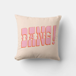 DANG! (western saloon font, retro mod colours) Cushion