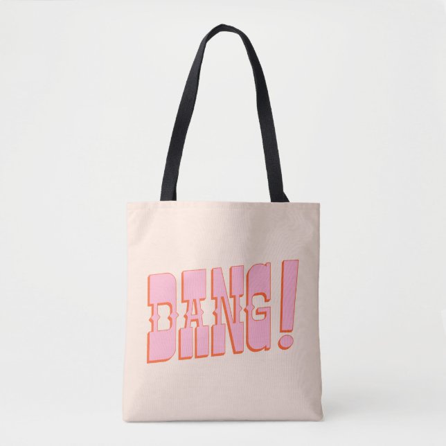 DANG! (western saloon font, retro mod colours) Tote Bag (Front)
