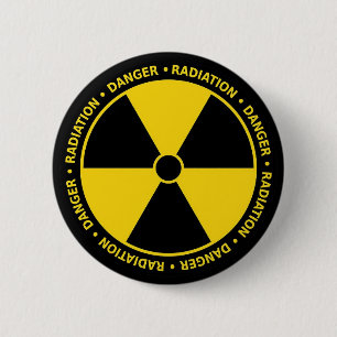 Danger 6 Cm Round Badge