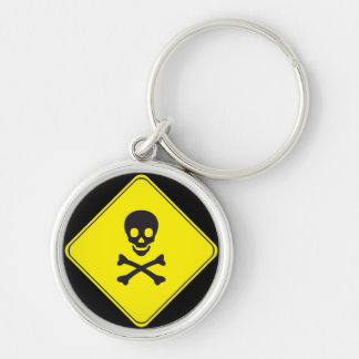 DANGER ATTENTION KEY RING