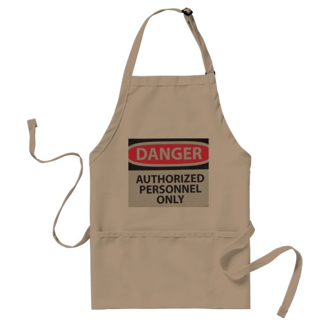 Danger Authorised Personel Only Apron (Front)