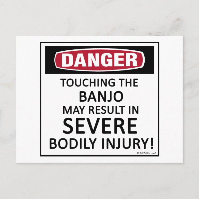 Danger Banjo Postcard (Front)