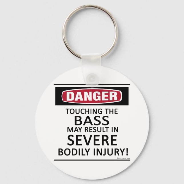 Danger Bass Key Ring (Front)