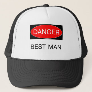 Danger - Best Man Funny Wedding T-Shirt Mug Apron Trucker Hat