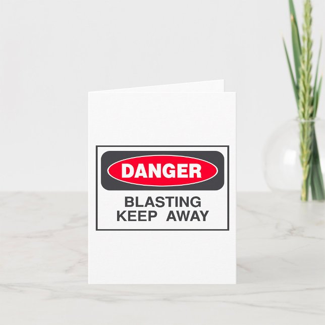 Danger Blasting Keep Away Card (Creator Uploaded)
