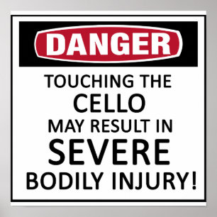 Danger Cello Poster