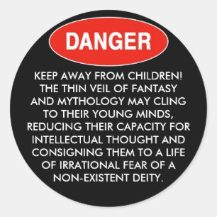 Danger Classic Round Sticker