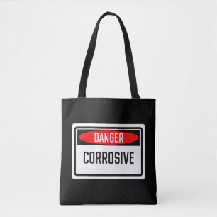 Danger Corrosive Sign Tote Bag