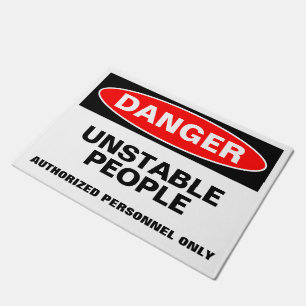 DANGER Customisable Doormat
